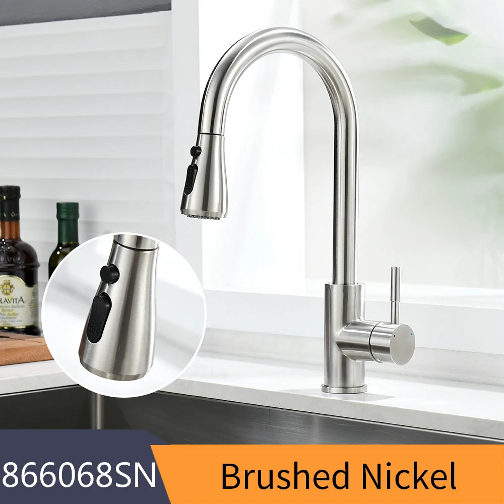 WANFAN Kitchen Pull Out Faucet Handle Swivel Tap 408906