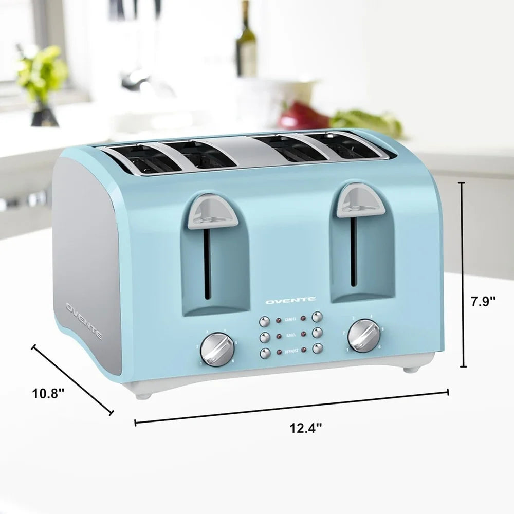 XMSJ 1000W Dual Independent Controls Toaster With Wide Slots