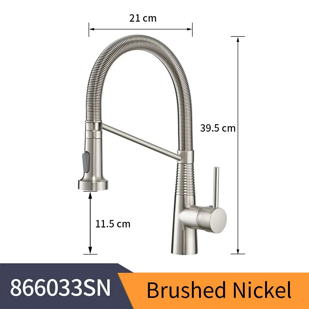 WANFAN Kitchen Faucet Stainless Steel Pull Down Sprayer