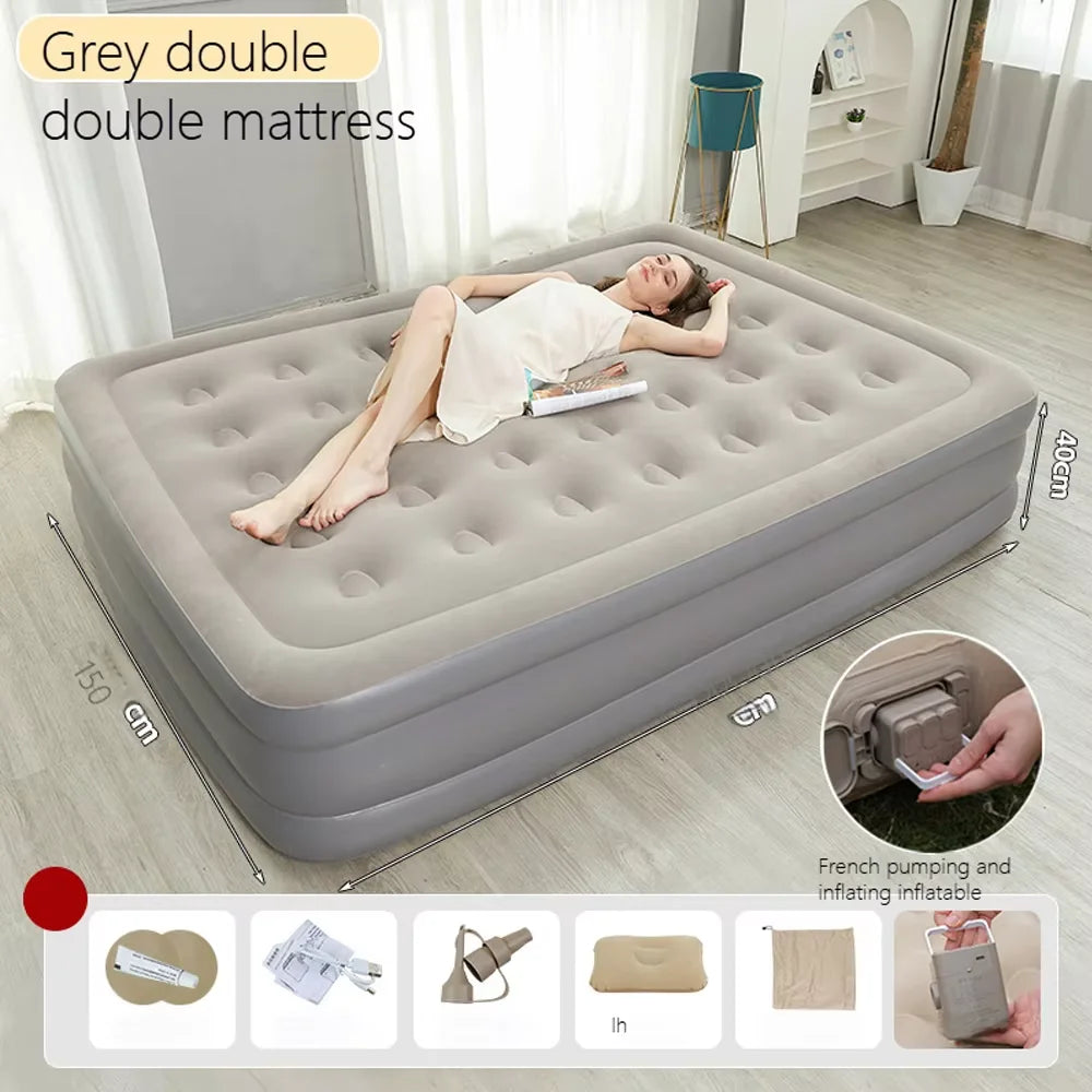 Guangdong Camping Air Bed With Backrest For 2 Persons