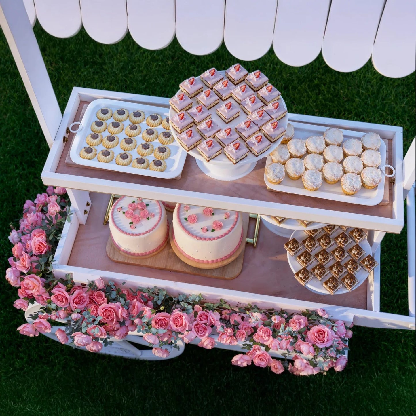 DIY Collapsible Event Cart | Lemonade Stand & Drink Cart Woodworking Printed Plan | Beginner-Friendly | Party & Wedding Decor