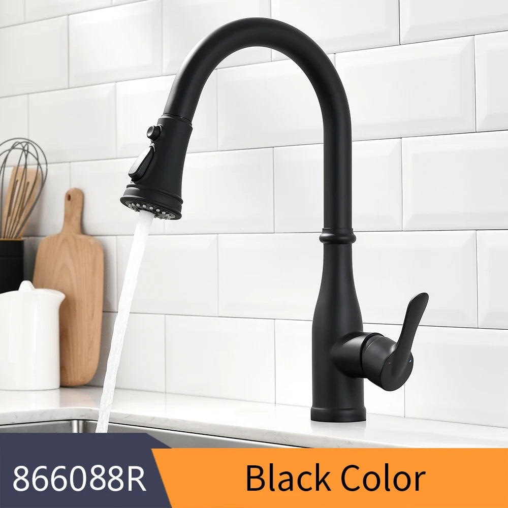WANFAN Kitchen Pull Out Faucet Handle Swivel Tap 408906