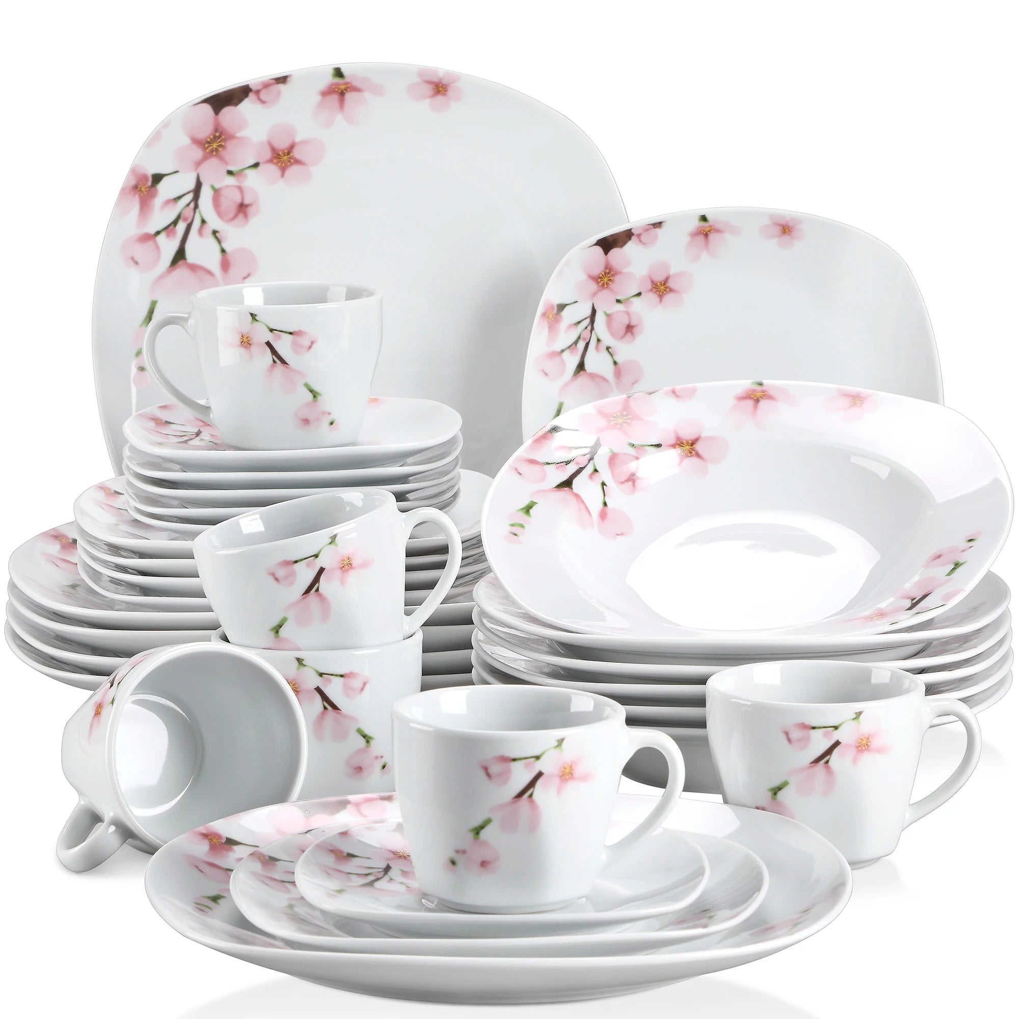 MALACASA Annie Porcelain Dinnerware Set