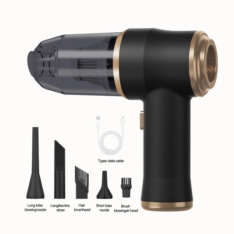 Wireless Car Vacuum Cleaner Portable High Power HEPA Filter