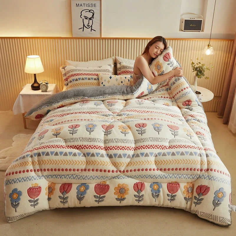 Jiangsu Tribal Aztec Geometric Comforter Set All Season Bedding