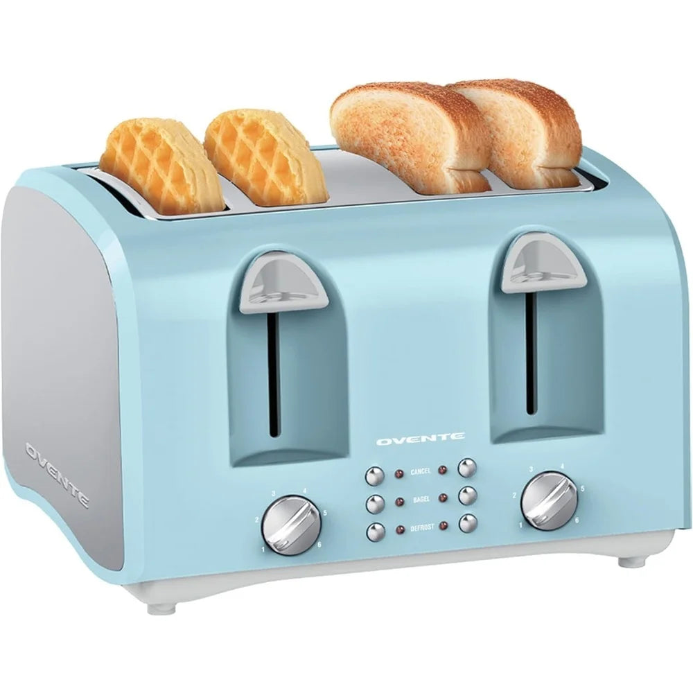 XMSJ 1000W Dual Independent Controls Toaster With Wide Slots