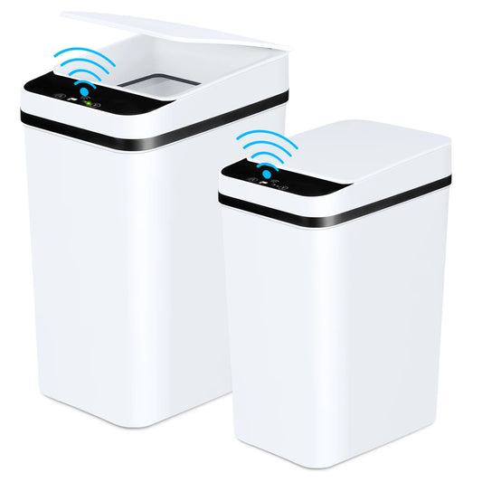 Automatic Touchless Trash Can With Motion Sensor Lid For Kitchen