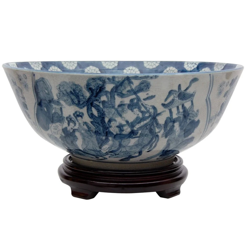 XMSJ Handmade Porcelain Bowl Ming Dynasty Inspired Artisanal Decor Gift