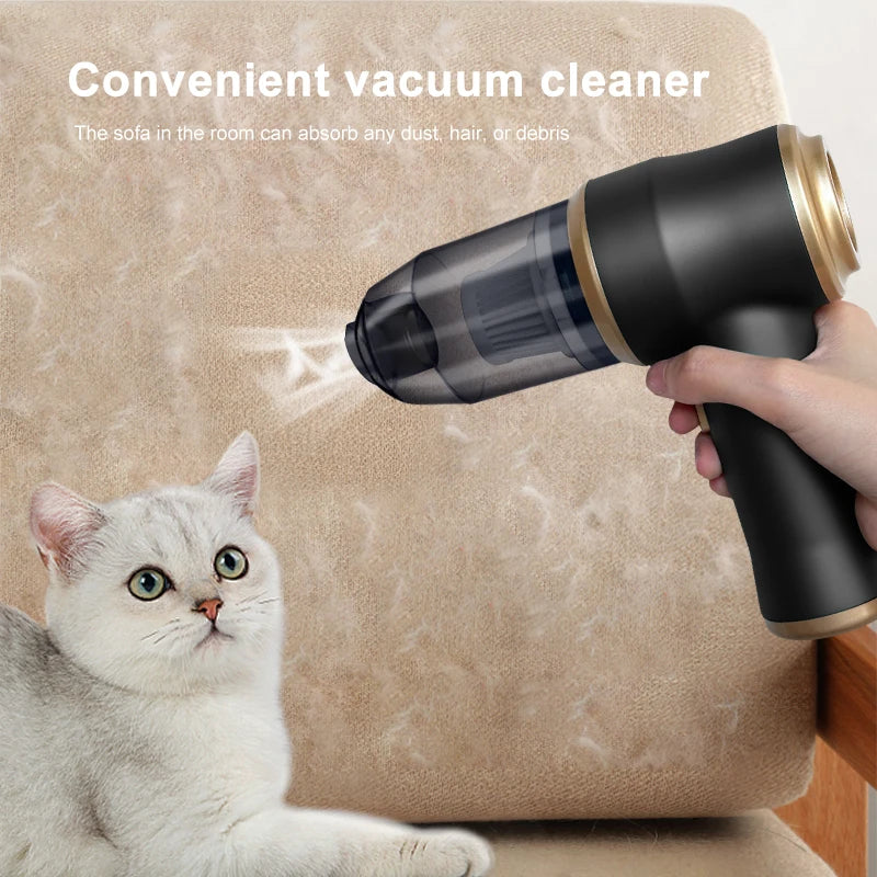 Wireless Car Vacuum Cleaner Portable High Power HEPA Filter