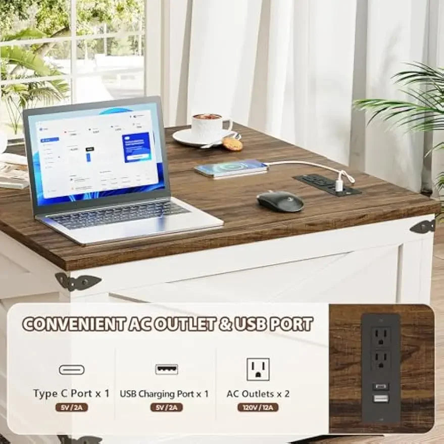 2025-Lift Top Coffee Table with Storage, Square Coffee Table for Living Room with Charging Port