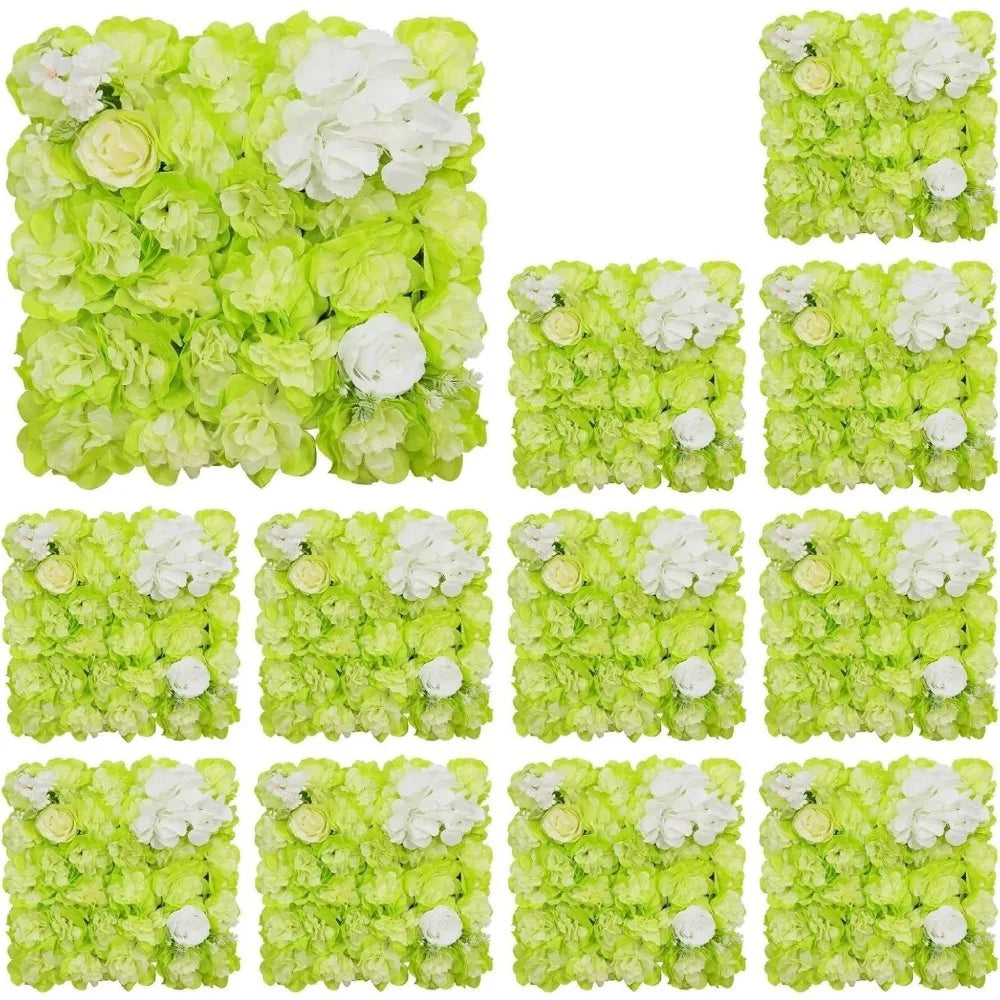 Zhejiang 12Pcs Artificial Roses Wall Panel 3D Backdrop
