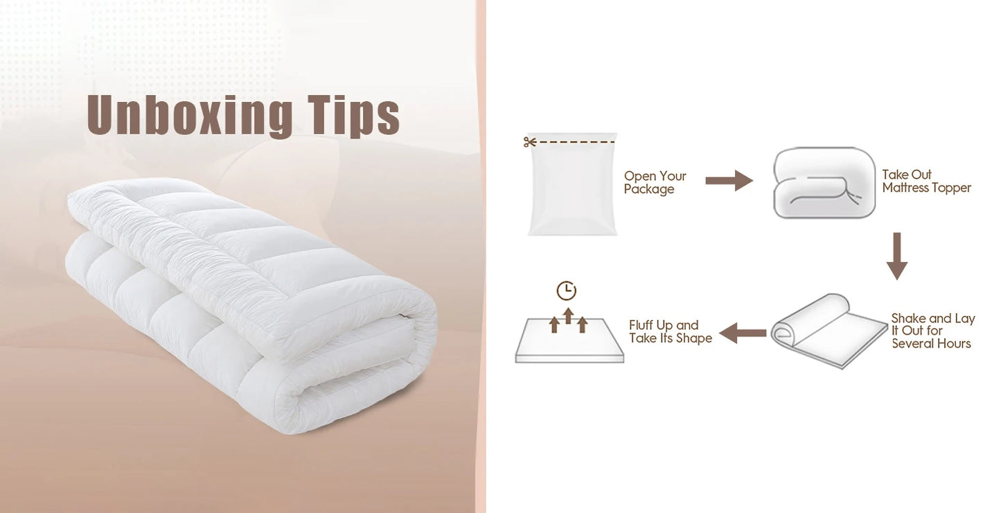 Zhejiang Craft of Weaving Extra Thick Mattress Topper Down Alternative