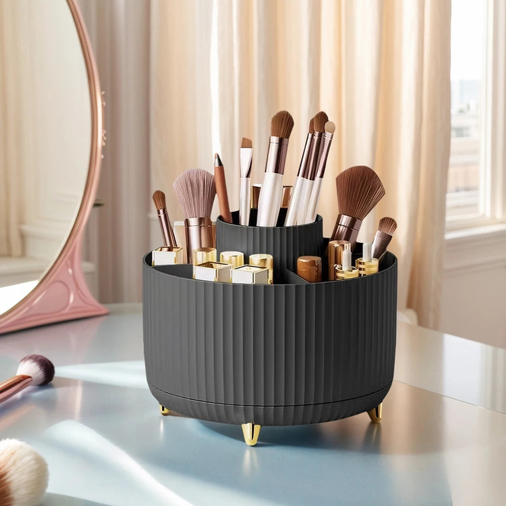 Alloet 360 Degree Rotating Cosmetic Organizer With 5 Compartments