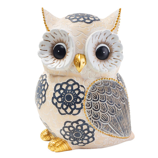 Hign-concerned Resin Owl Sculptures Ornament Home Decor