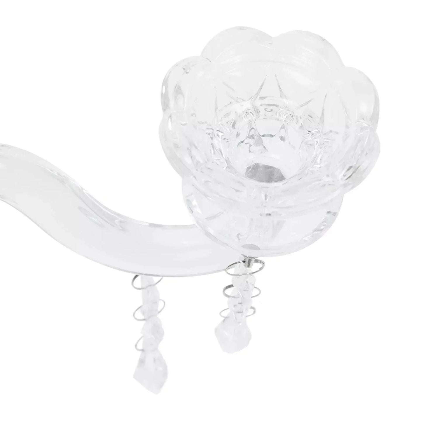 Bymaocar 5 Arm Crystal Candle Centerpiece Candelabra