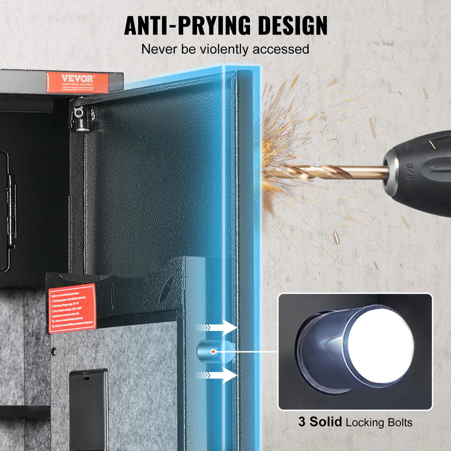 SucceBuy Rifle Safe with Digital Keypad Gun Cabinet