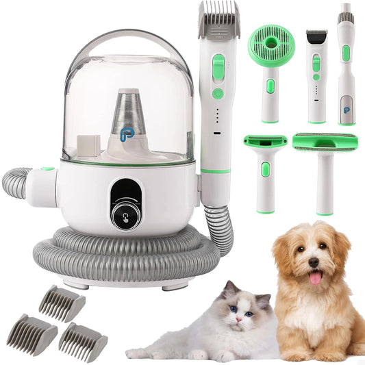 DishyKooker Pet Grooming Kit With 2L Vacuum Suction 5 Tools