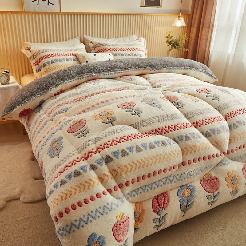Jiangsu Tribal Aztec Geometric Comforter Set All Season Bedding