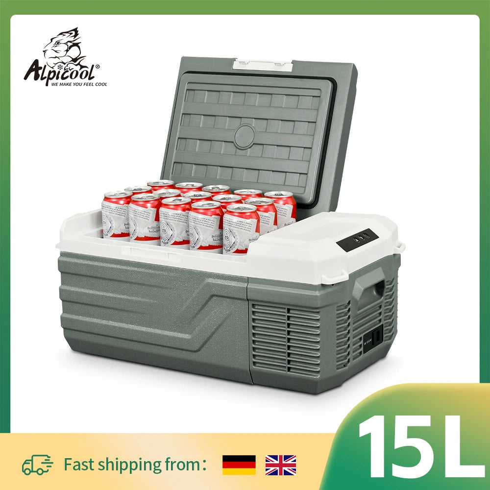 Alpicool NL15 Portable Car Refrigerator 12V DC Mini Fridge