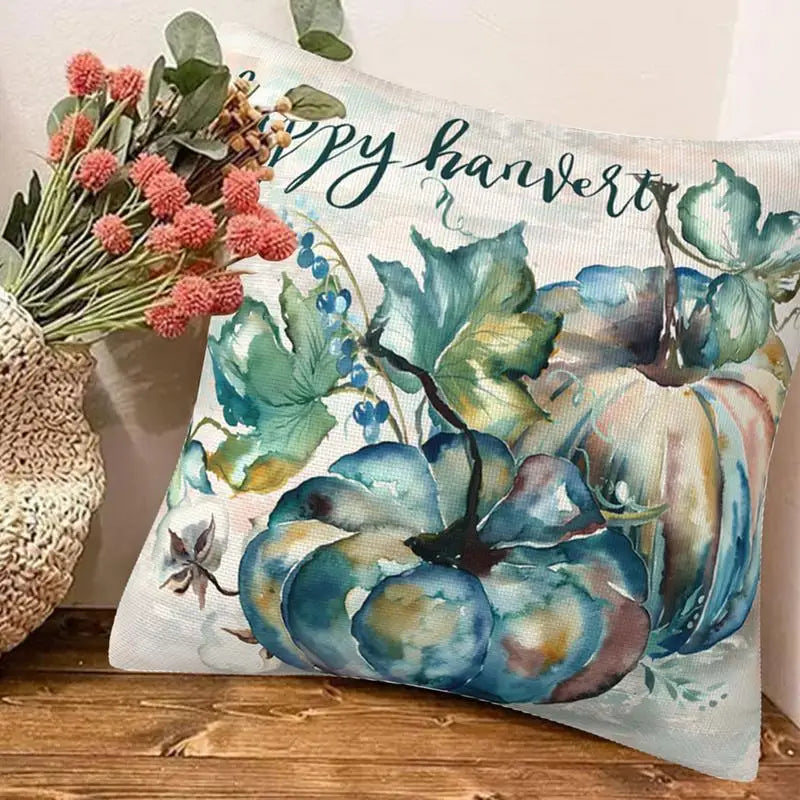 Fall Pillow Covers Set Of 4 Fall Decorative Throw Pillow Covers 18x18inch Thanksgiving Couch Linen Decorations For Sofa Living