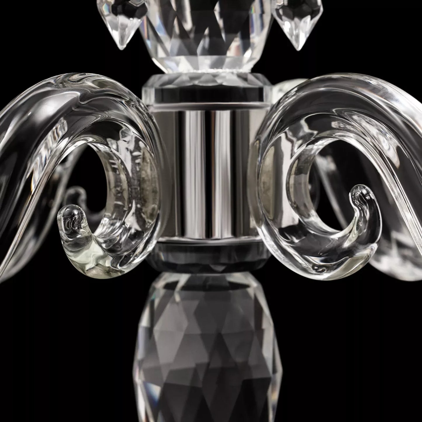 Bymaocar 5 Arm Crystal Candle Centerpiece Candelabra