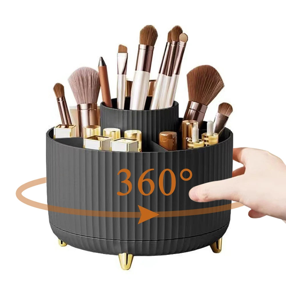 Alloet 360 Degree Rotating Cosmetic Organizer With 5 Compartments