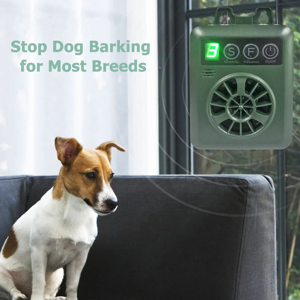 Anti Barking Device, Dog Barking Control Rechargeable Ultrasonic Deterrent Pet Behavior Training Tool for Almost Dogs Pet Suppli