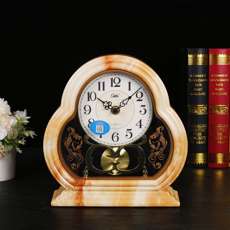 Modern American Home Furnishings Desk Clock European Silent Movement