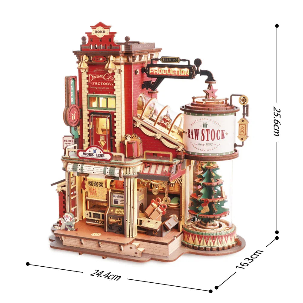 Robotime Dream Gift Factory Wooden Music Box Puzzle Kit