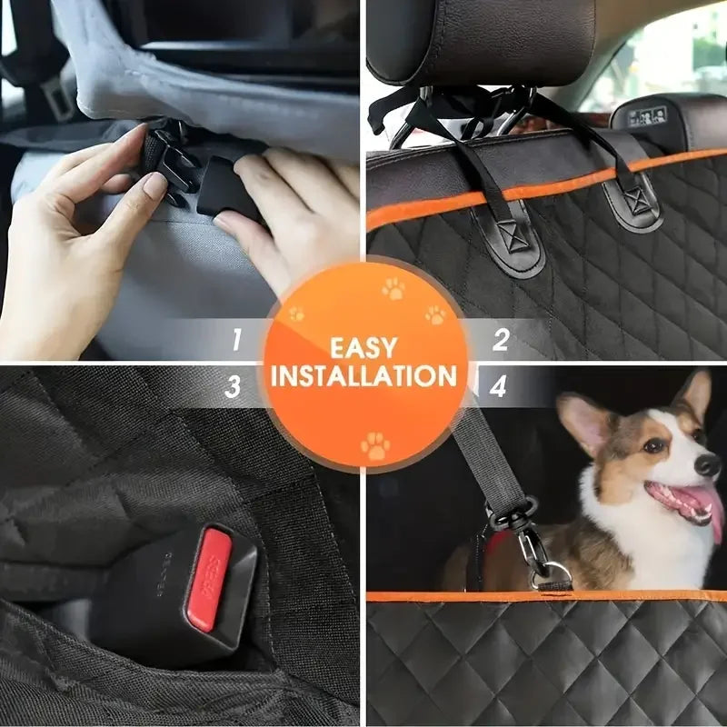 Waterproof Dog Car Seat Cover Hammock Nonslip Durable for Cars Trucks