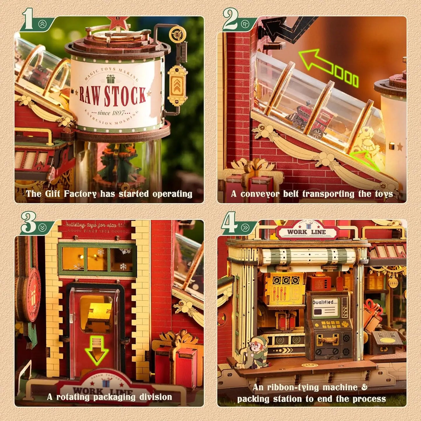 Robotime Dream Gift Factory Wooden Music Box Puzzle Kit