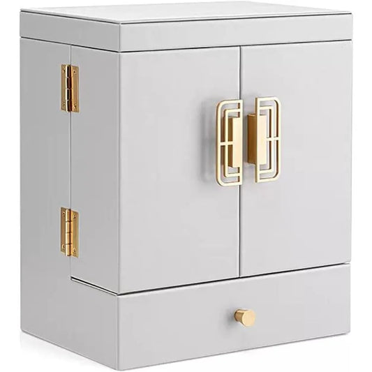 UPGENT Cosmetic Makeup Organiser With Mirror And Drawer