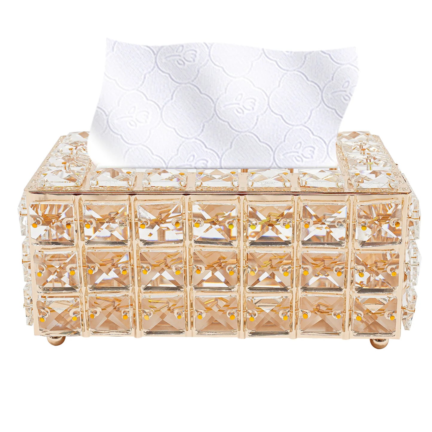 Paper Box, Crystal Tissue Box, Crystal Napkin Holder