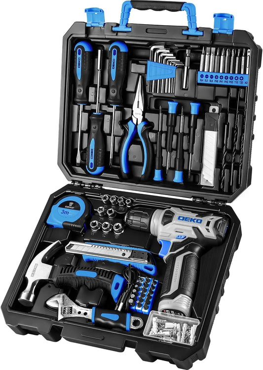 DEKODIY 8V Cordless Drill Set With LED Light and Bits