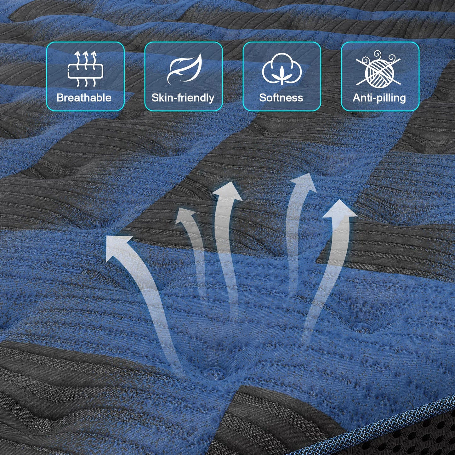 Sweetlove Gel Memory Foam Hybrid Pocket Spring Mattress Medium Firm