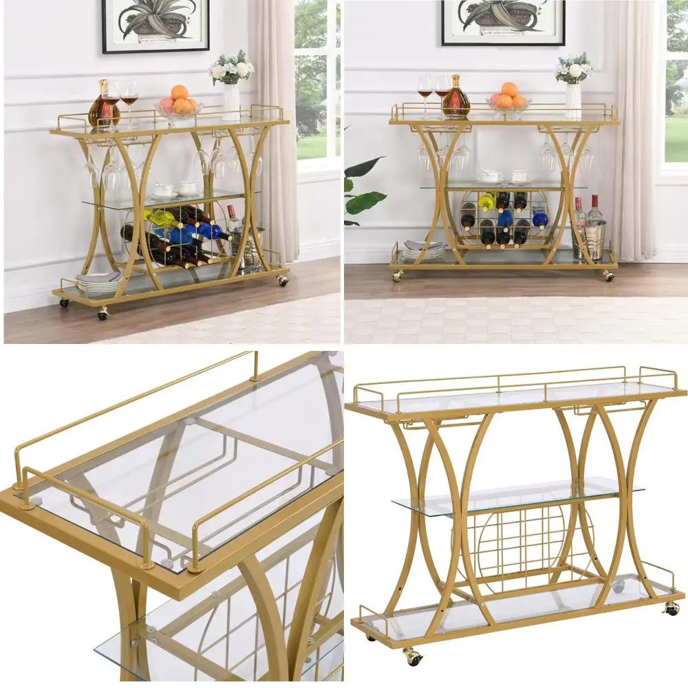 Farmhouse Style Sideboard Buffet With Adjustable Shelves