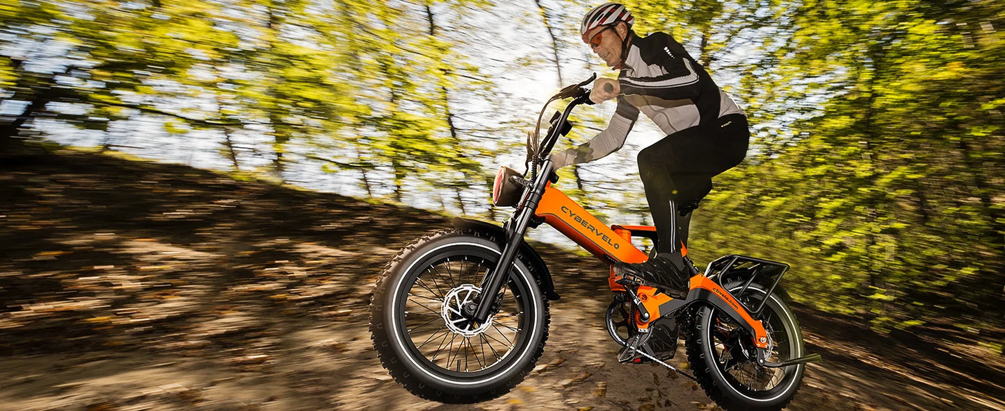 CYBERVELO EK6 Peak Folding Electric Bike 2000W 35MPH 100 Miles