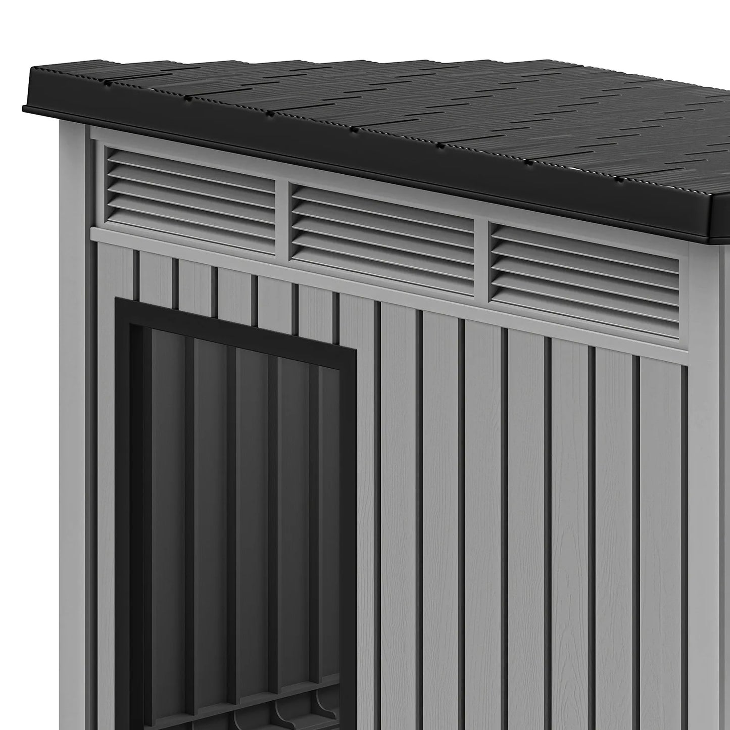 Plastic Dog House With Liftable Roof And Air Vents