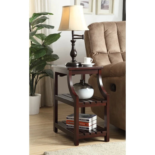 Espresso Finish Accent Table W/USB