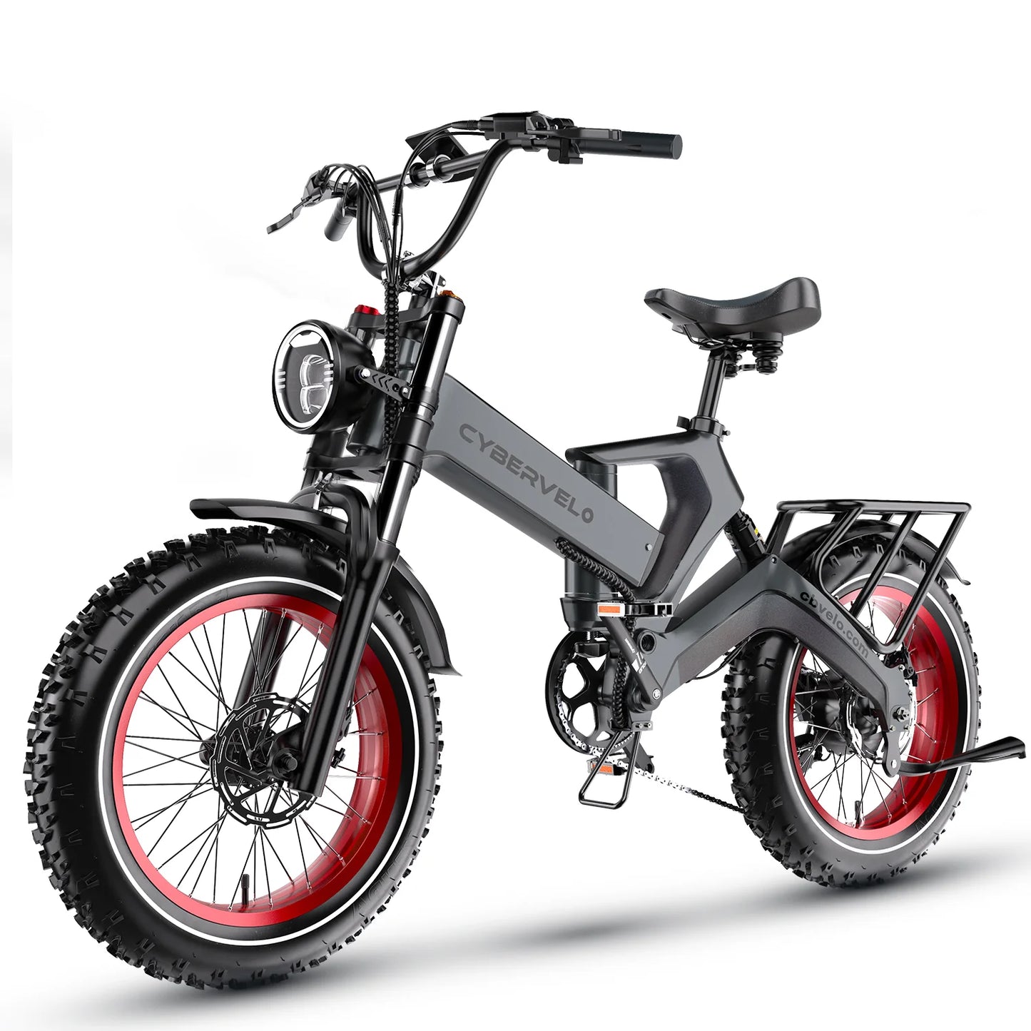 CYBERVELO EK6 Peak Folding Electric Bike 2000W 35MPH 100 Miles