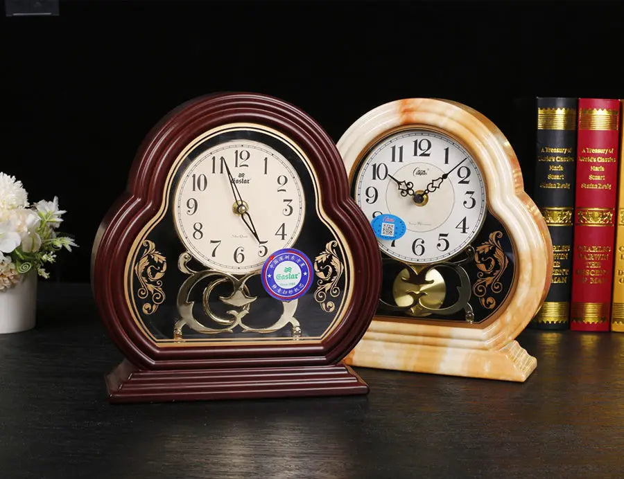 Modern American Home Furnishings Desk Clock European Silent Movement