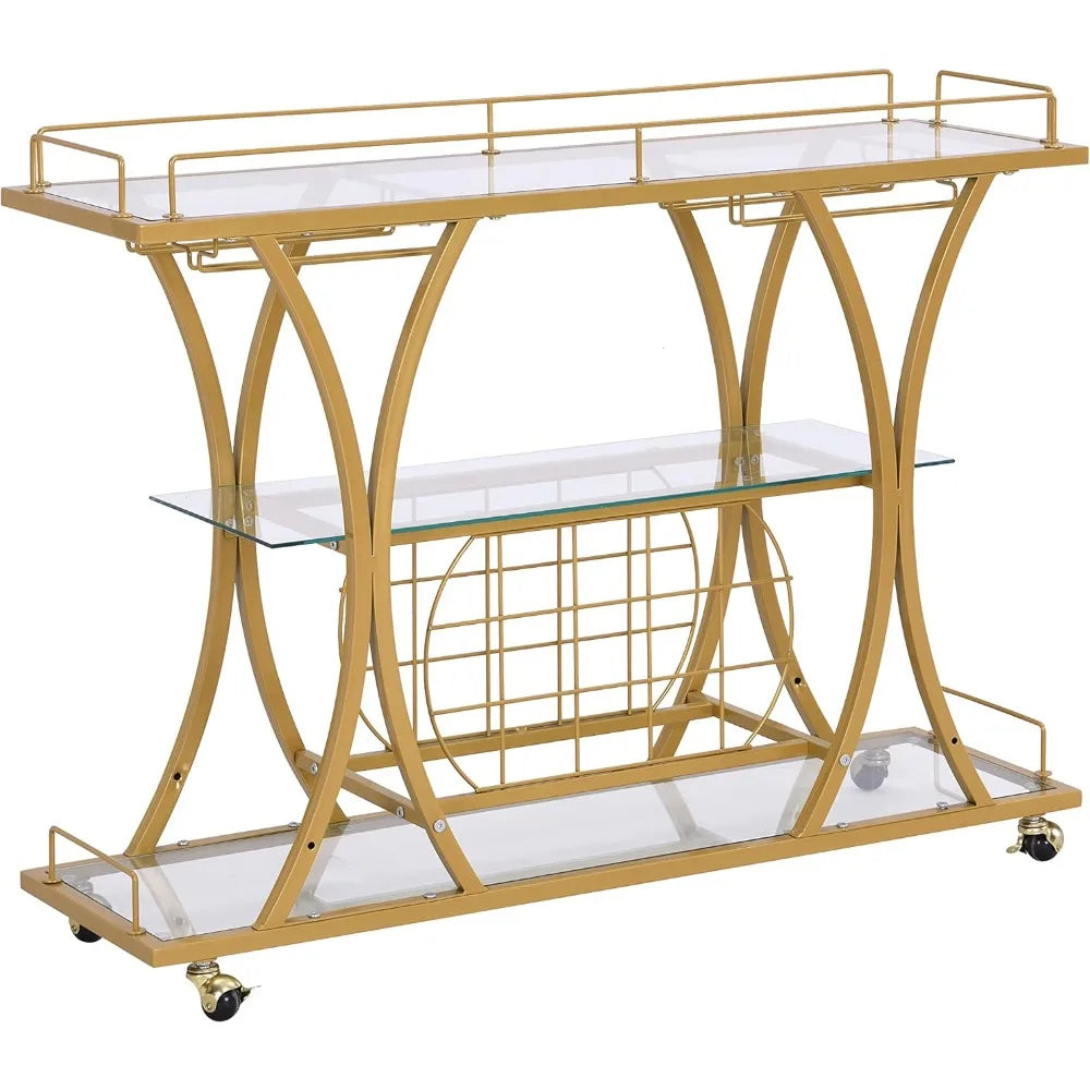 Farmhouse Style Sideboard Buffet With Adjustable Shelves