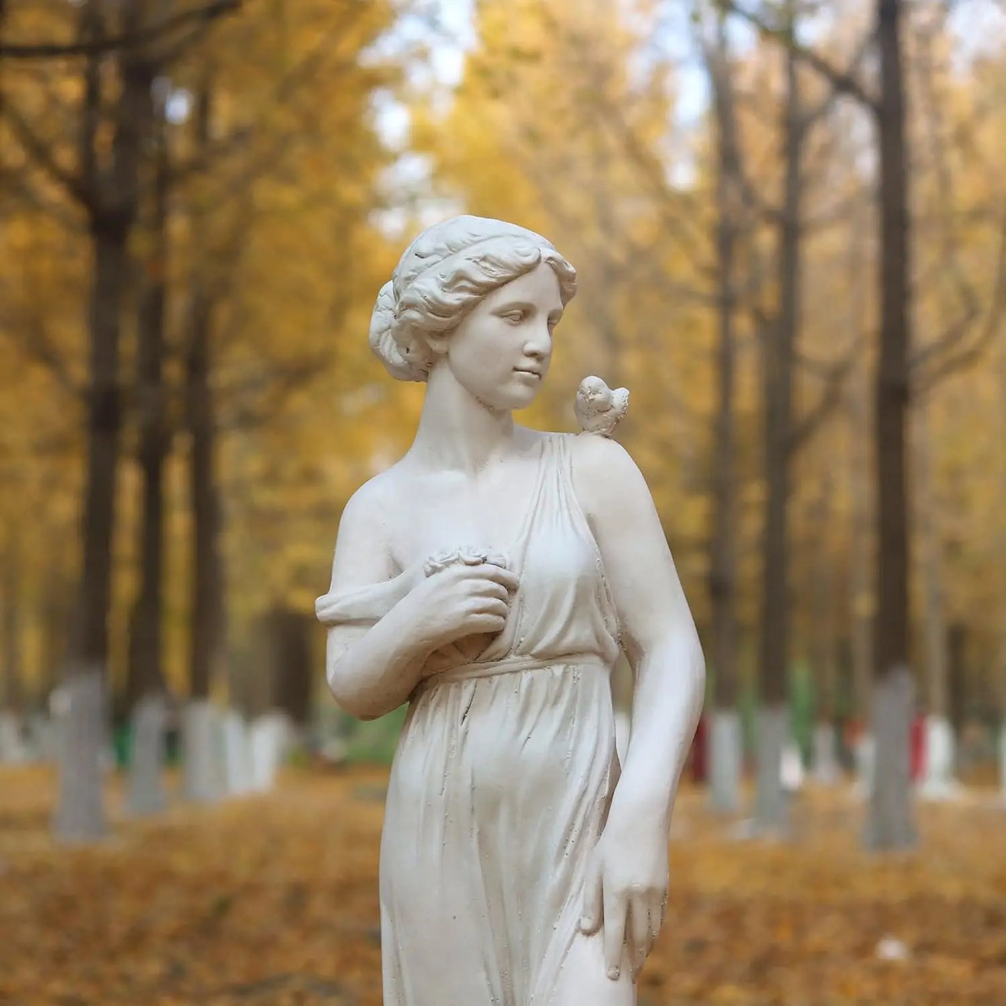 ZUIJI Garden Statue Nymph Sculpture Greek Mythology Roman Style Decor