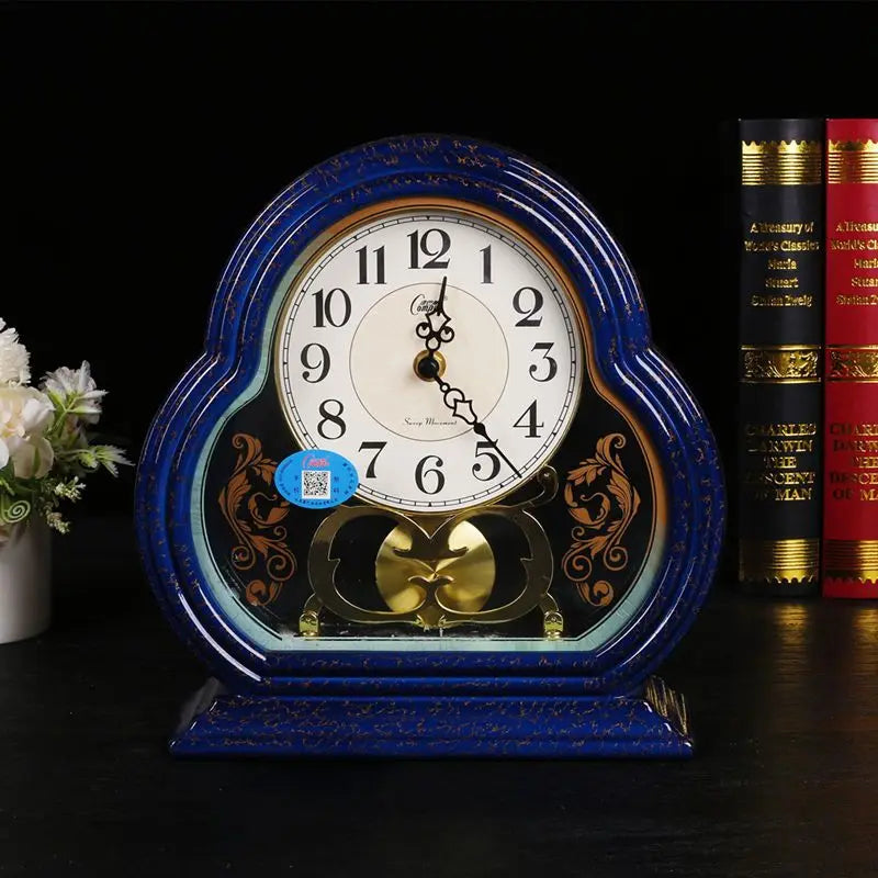 Modern American Home Furnishings Desk Clock European Silent Movement