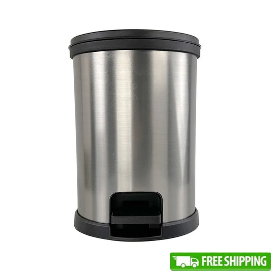 Fujian Plastic Round Step Trash Can Touchless Wastebasket