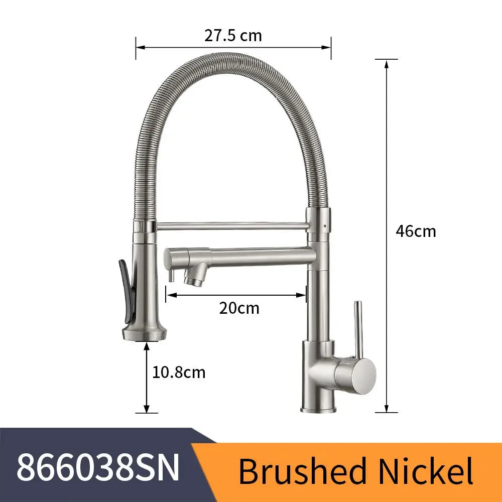WANFAN Kitchen Faucet Stainless Steel Pull Down Sprayer