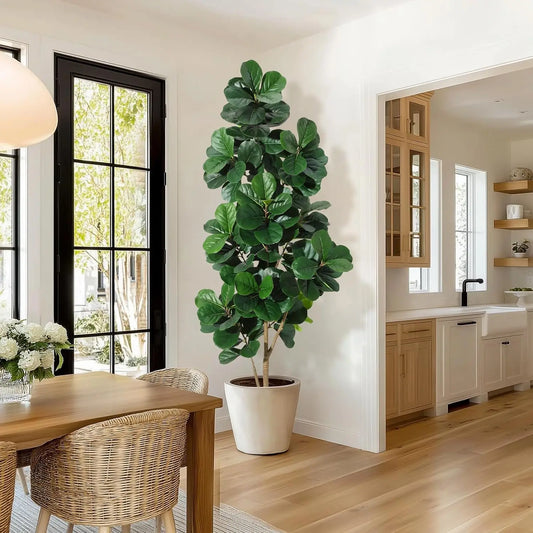 Guangdong Fiddle Leaf Fig Tree Realistic Artificial Planter