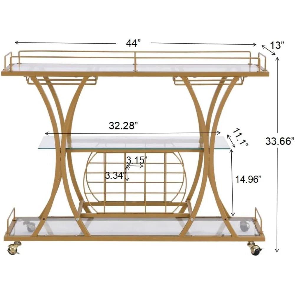 Farmhouse Style Sideboard Buffet With Adjustable Shelves
