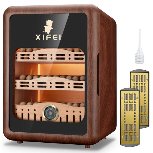 XIFEI Cigar Humidor Cabinet Up To 150 Cigars LED
