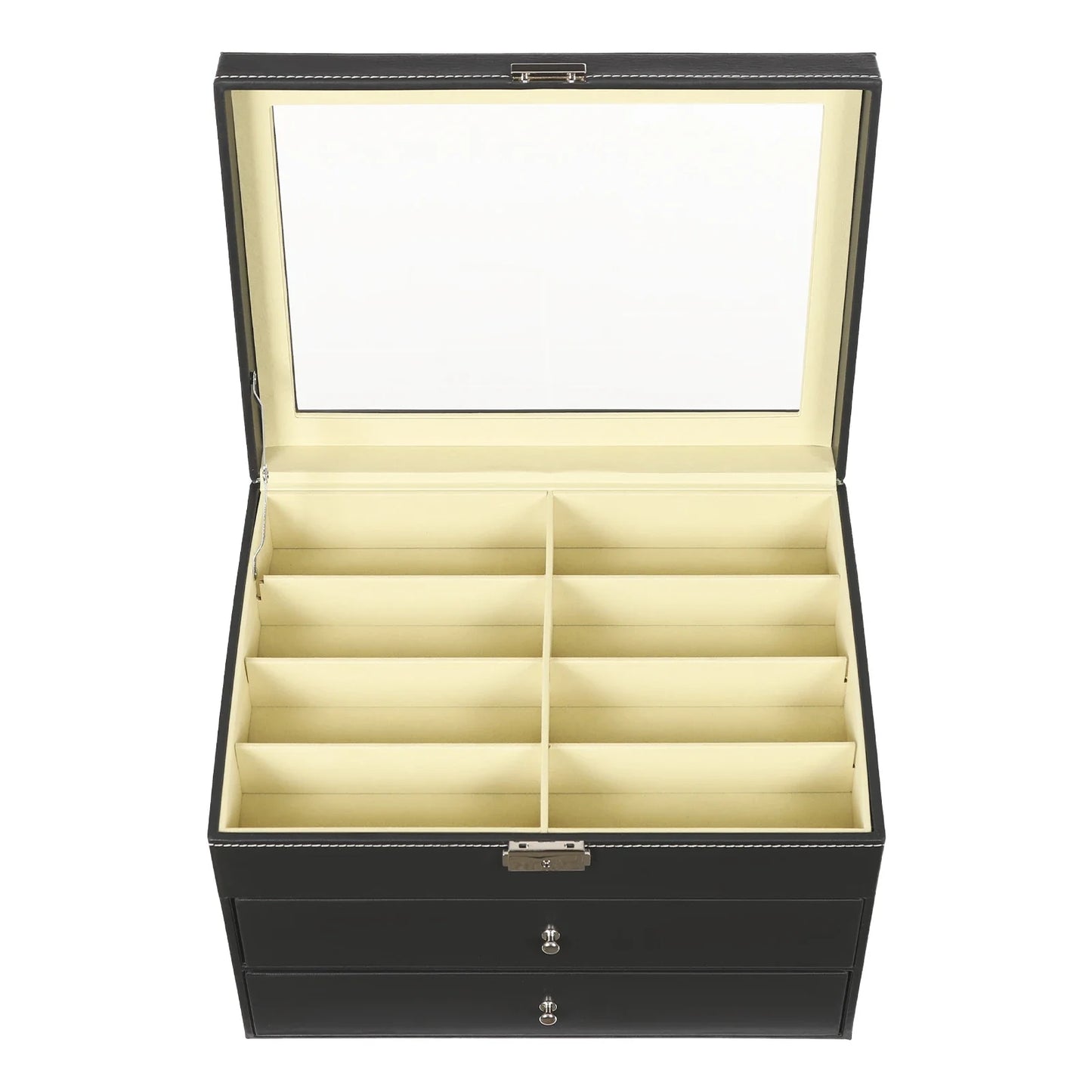 CN Guangdong Sunglasses Organizer 24 Compartments Clear Lid